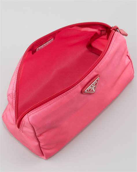 prada makeup bag pink|prada bag with pouch.